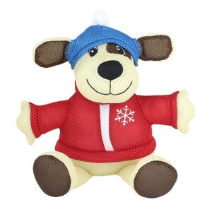 Holiday Time Dog Plush with Red Sweater, With Heatable Pouch, New In Box